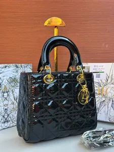 Sac Lady Verni Noir Prestige