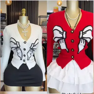 Women’s Statement Bow Knit Cardigan