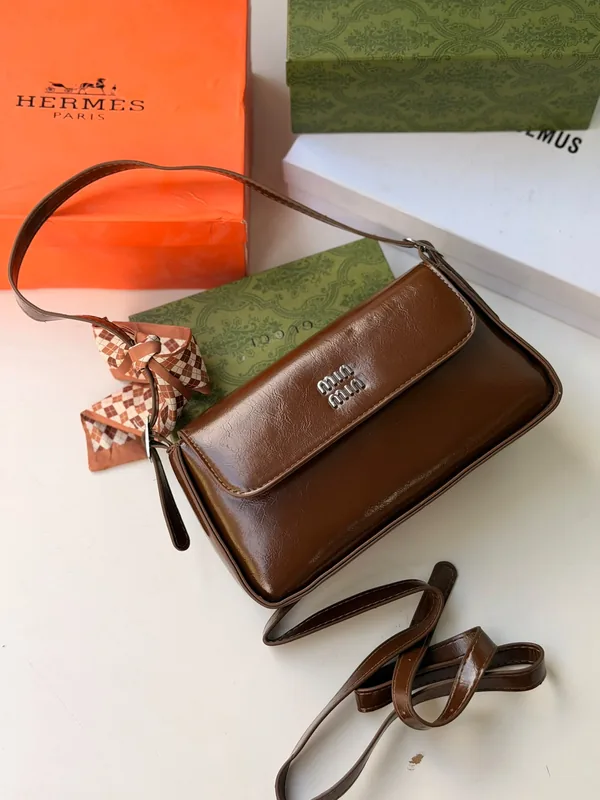 Sac à Main Femme Marron Élégant avec Bandoulière