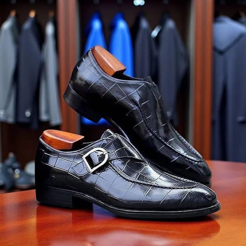 Chaussures Classiques Homme en Cuir Noir
