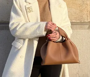 Sac Hobo Souple Camel Minimaliste