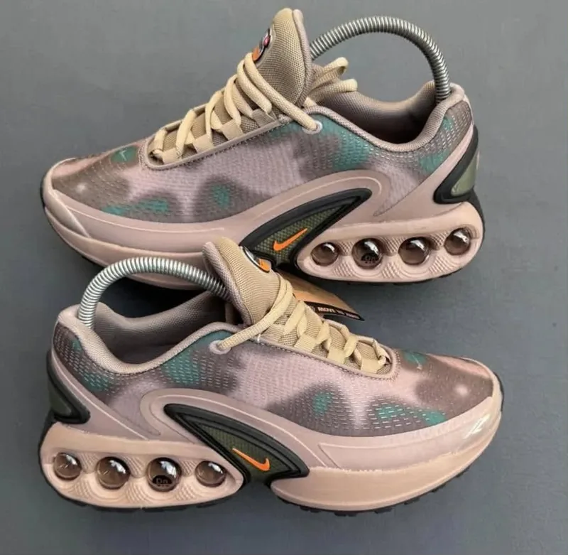 Baskets Sport Premium à Semelle Air Confort – Beige & Vert