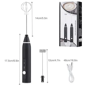 2in1 whisk Rechargable coffee frother now