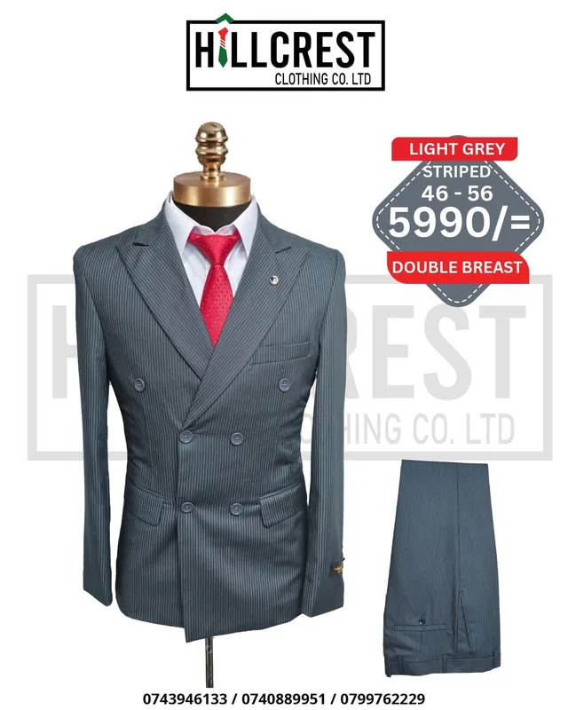 Striped Double Breast Suit