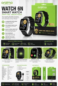oraimo Watch 6N 1.83'' Full Touch Color Screen Smart Watch