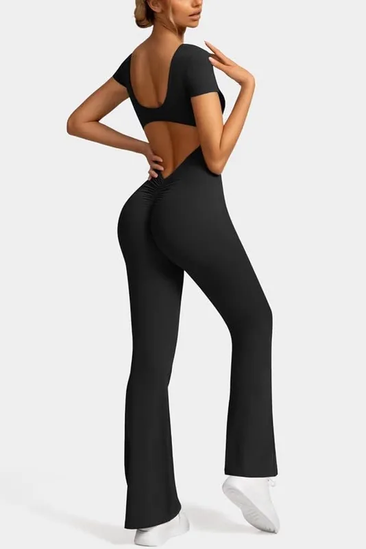 Backless wide leg
