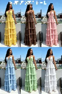 Women’s Elegant Halter Neck Maxi Dress