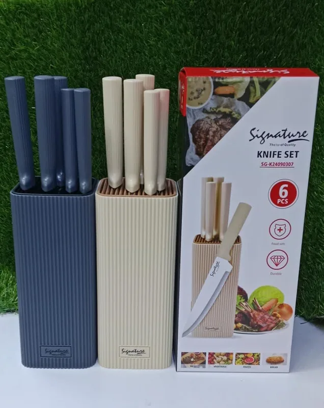 6 PCS SIGNATURE KNIVES