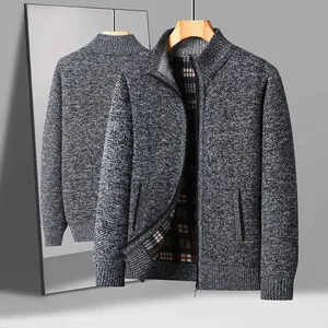 Ensemble Pull Col Montant & Veste Zippée Homme – Élégance et Confort pour l'Hiver
