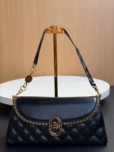Sac à Bandoulière Matelassé Noir Chic