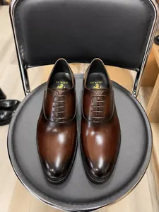 Chaussures de Ville Homme DE'ROSSI en Cuir – Oxford Marron Dégradé Élégant