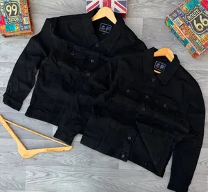 Veste en Jean Homme Noire – Style Casual Premium