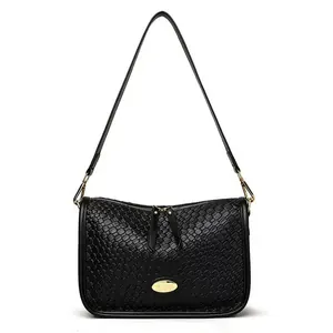 Sac à Main Femme Noir – Effet Crocodile