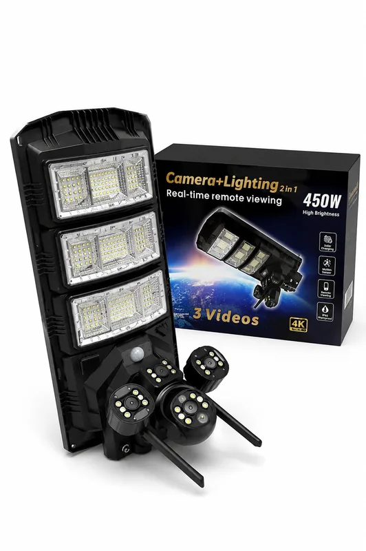 Triple lense floodlight cameras