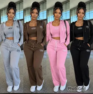 Women’s Three-Piece Hoodie Tracksuit Set