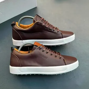 ECCO Homme – Baskets Casual en Cuir Marron
