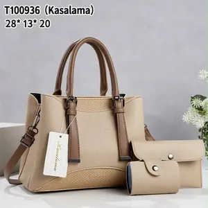 Ensemble Sac à Main Beige 3 Pièces – Design Moderne