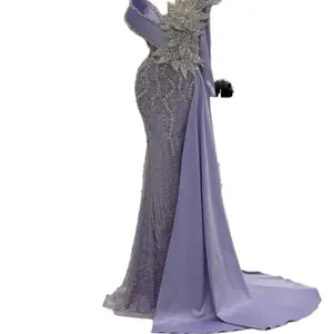 💜 Robe de cérémonie haut de gamme – Uniquement sur commande via la Chine