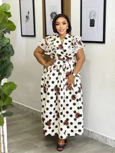 Robe Femme Longue à Pois – Style Élégant
